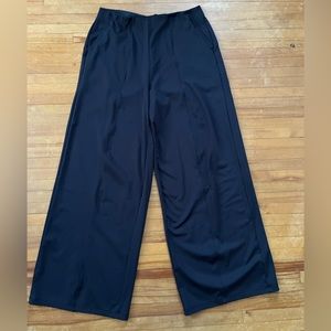 Old Navy High Waisted PowerSoft Wide Leg Pants - Black - Size Large
